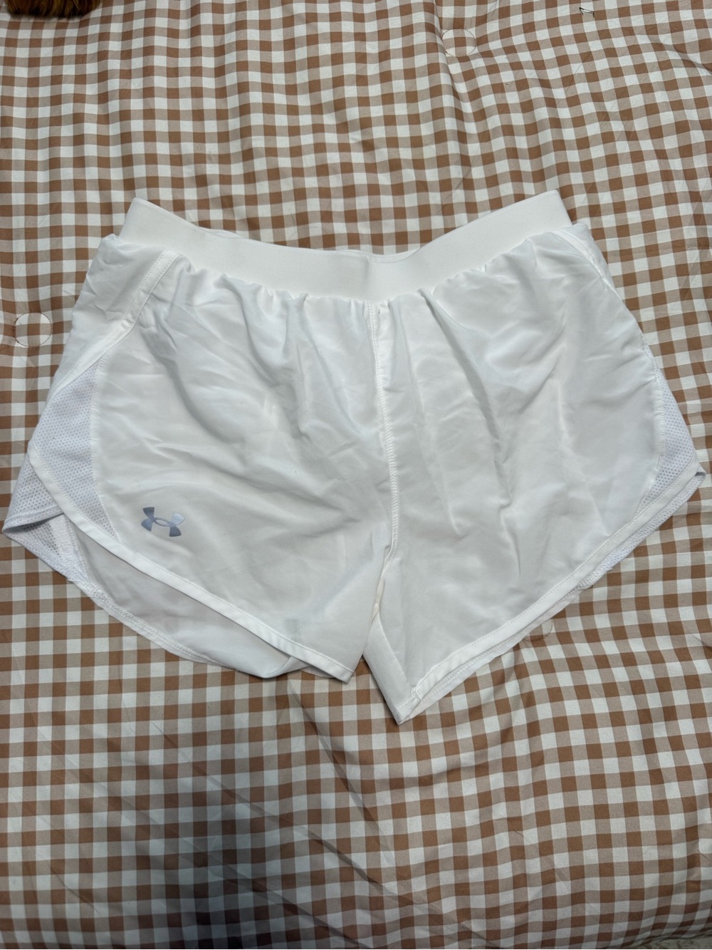 Under Armour White Performance Running Shorts